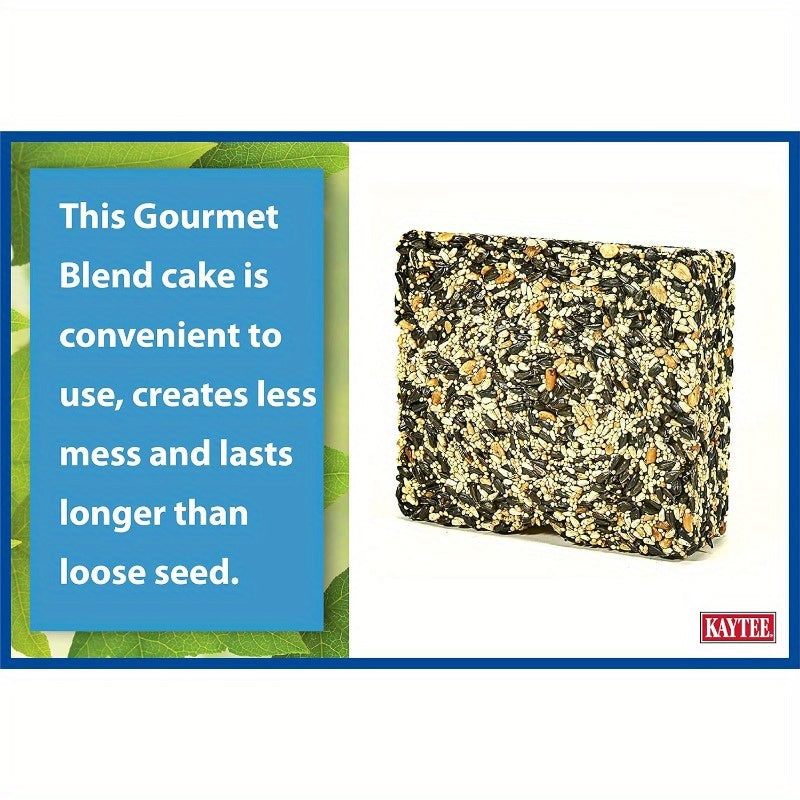 Wild Bird Gourmet Seed Cake for Cardinals Chickadees Juncos Titmice Woodpeckers and More 2 Pounds