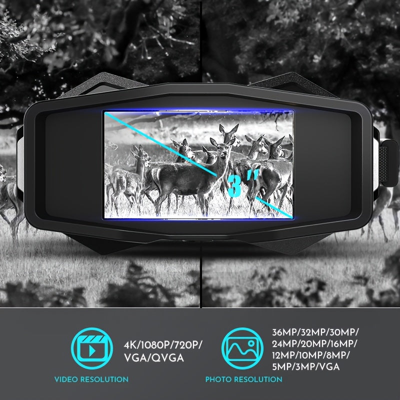 Fitpolo 1pc Night Vision Goggles With 8X Digital Zoom Night Vision Binoculars, 1080P HD USB Charging, Essential For Hiking, Good Choice For Nighttime Observation, Suitable For Both Men And Women