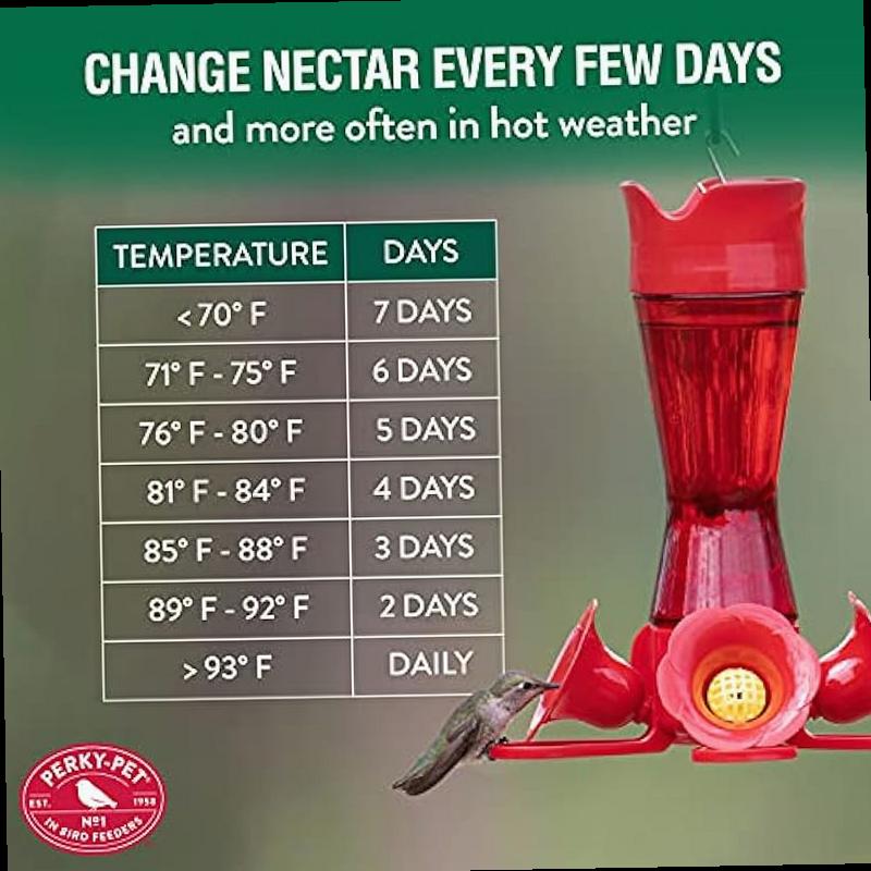 Perky Pet 238 Red Hummingbird Liquid Nectar 32 Fl Oz Makes Up To 96 Fluid Ounces
