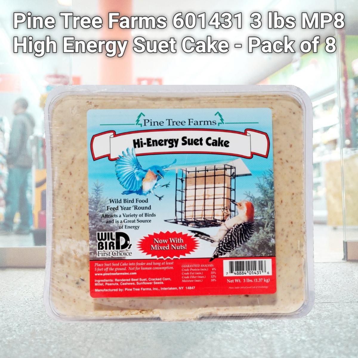 212 MAIN 3 lbs MP8 High Energy Suet Cake - Pack of 8