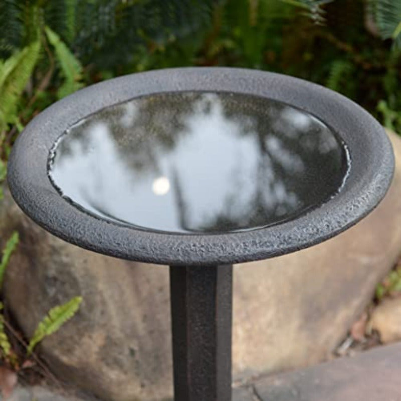 Kenroy Home 51150BRZ Iverson Birdbath Column Base - Bronze Finish, Durable Silicone Bird Bath for Garden, Patio, or Indoor Decor, Decorative Bird Bath, Patio Decoration, Classic Design, Textured Surface