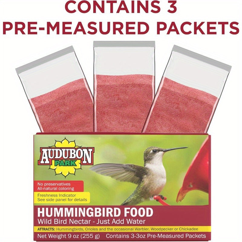 Hummingbird Food Wild Bird Nectar Hummingbird Food for Outside Feeder 3 3oz. PreMeasured Packets