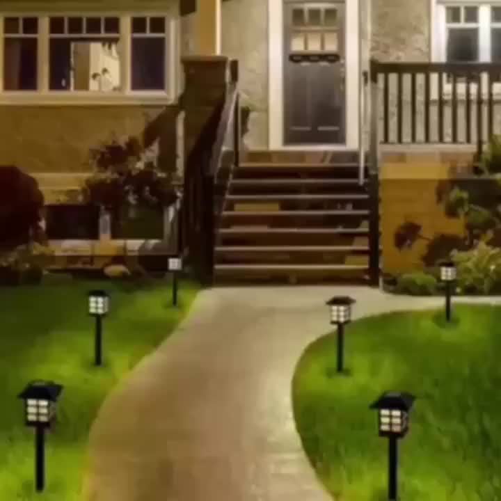 24pcs Solar Outdoor Lights, IP44 Footpath Lights, LED Landscape Lighting Garden Lights For Footpaths, Driveways, Courtyards And Lawns - Warm Light.
