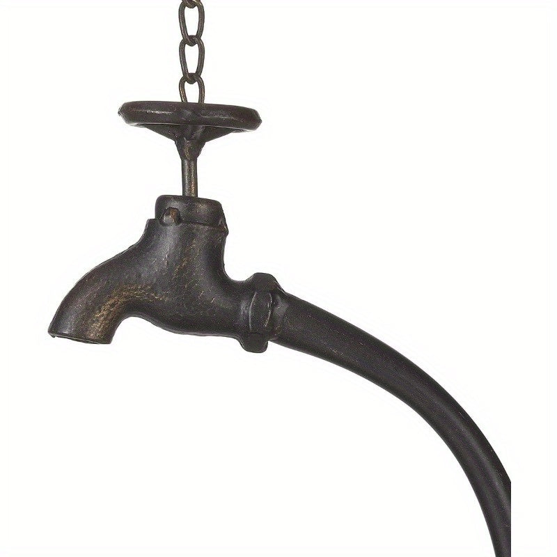 Antique Cast Iron Faucet Hanging Bird Bath Outdoor Bird Bath Bird Feeder Seed Tray Garden Yard Decor