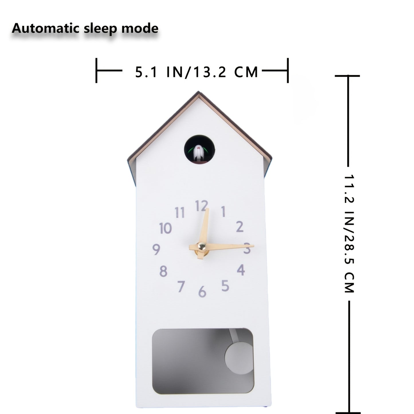 Cuckoo Clocks for Bedroom Decor with Night Mode, Singing Bird, European Forest Style Home Wall Clock, Mini Cuckoo Clock, Clocks for Living Room, Cuckoo Clock with Sound, Wall Clock Living Room, Cuckoo Wall Clock
