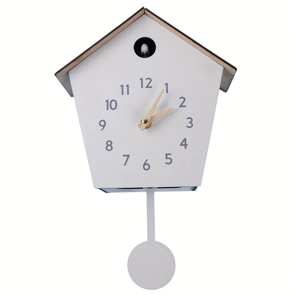 Cuckoo Clocks for Bedroom Decor with Night Mode, Singing Bird, European Forest Style Home Wall Clock, Mini Cuckoo Clock, Clocks for Living Room, Cuckoo Clock with Sound, Wall Clock Living Room, Cuckoo Wall Clock