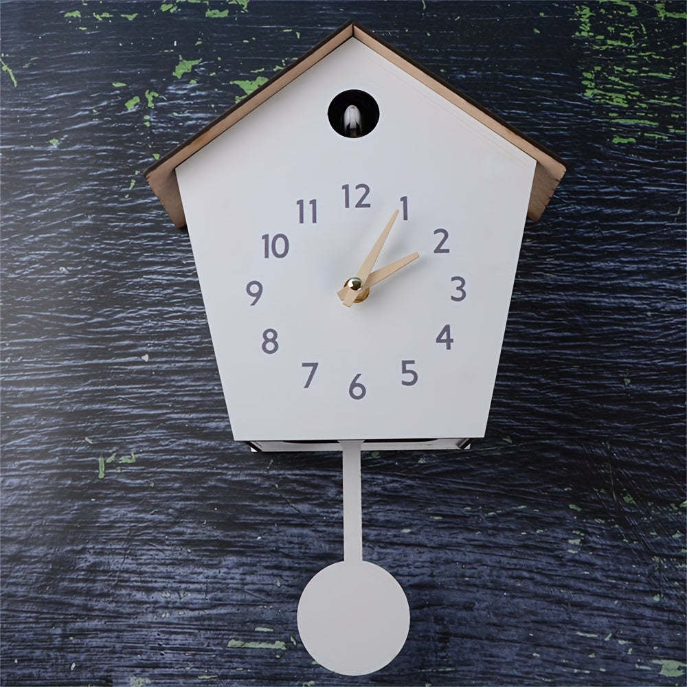Cuckoo Clocks for Bedroom Decor with Night Mode, Singing Bird, European Forest Style Home Wall Clock, Mini Cuckoo Clock, Clocks for Living Room, Cuckoo Clock with Sound, Wall Clock Living Room, Cuckoo Wall Clock