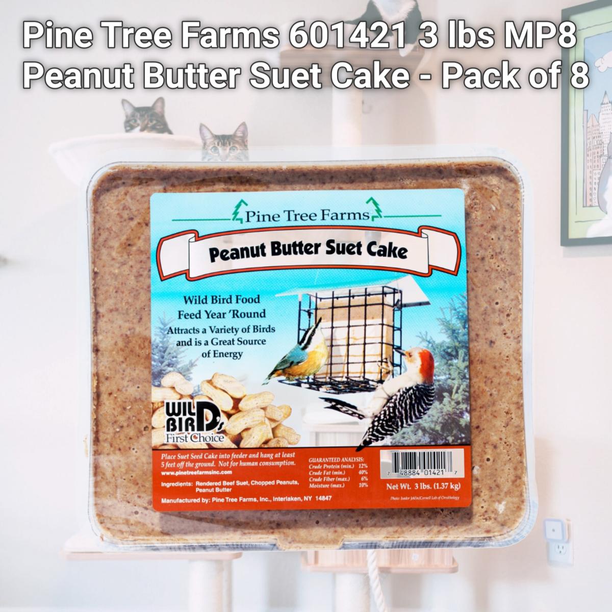 212 MAIN 3 lbs MP8 Peanut Butter Suet Cake - Pack of 8