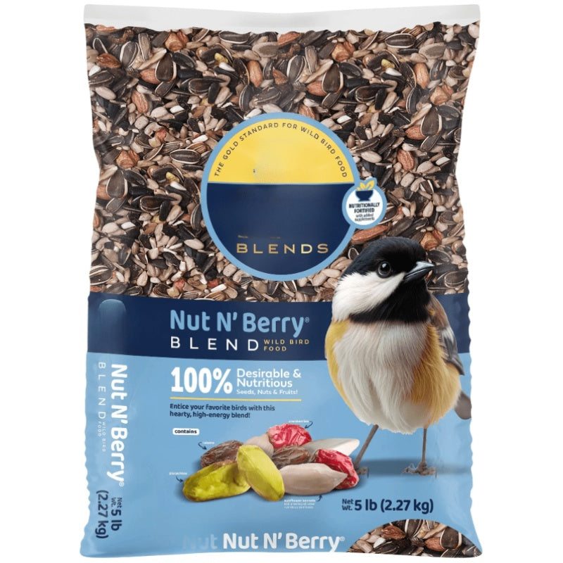 1-Pack Fruit and Nut Seed Mix, Nutrient-Rich Formula for Outdoor Feeders, 5 Pound Bag, Bird Seed Mix, Wildlife Feeding, Balanced Diet, Attractive Blend, Seed And Fruit Mix, Highprotein Mix, Nutritious Blend, Feeder Food, Gard