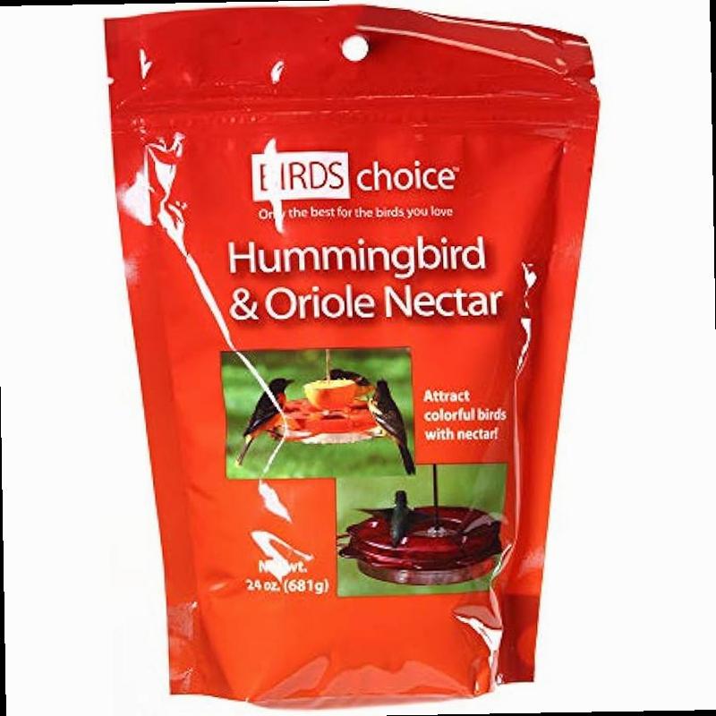Birds Choice NP1024 Hummingbird Oriole Nectar 100 Sucrose Bird Nectar 24 Ounces 1 Pack