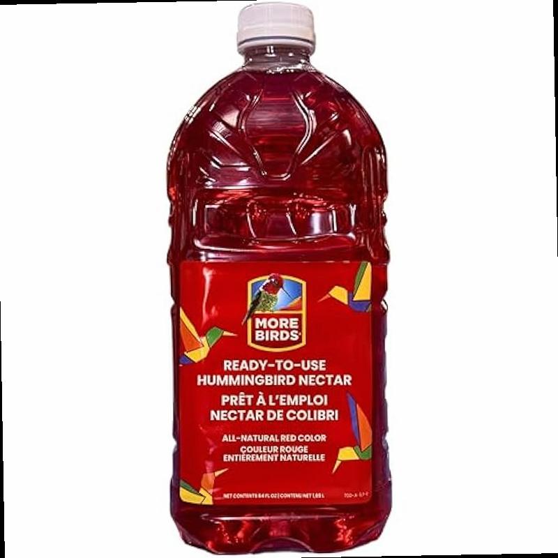 More Birds Premium Hummingbird Nectar 64 Ounces