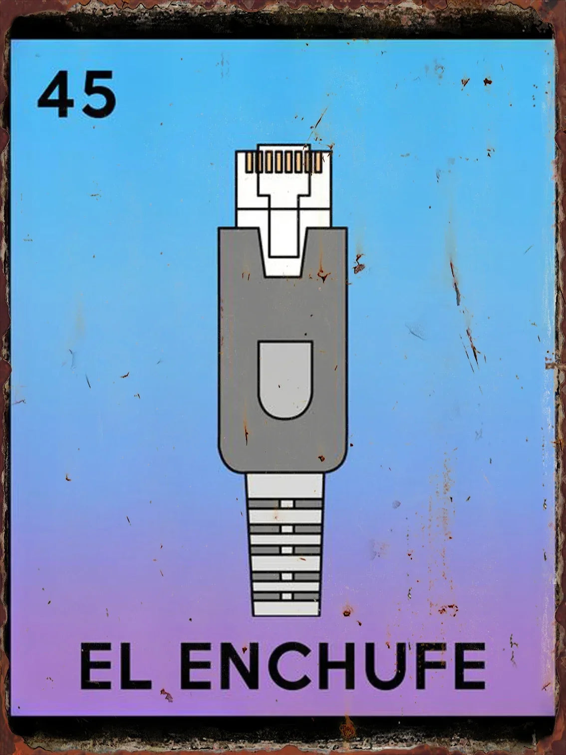 - Mexican Lottery EL GALLO Poster Metal Sign | Ideal for Home Decor Aesthetics | Unique Wall Decorative Plaque