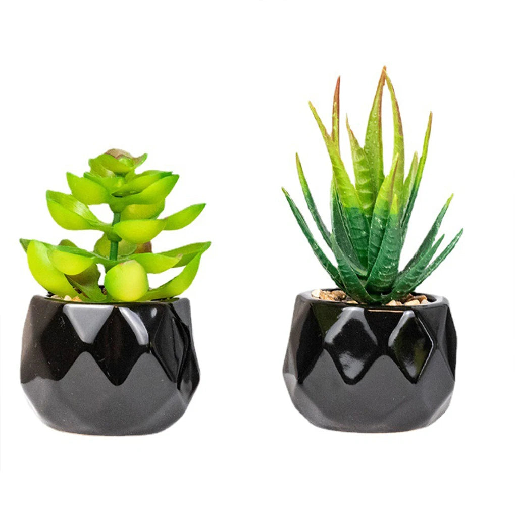 4pcs Balcony Decoration With Artificial Succulents Realistic And Durable Artificial Succulent Plants