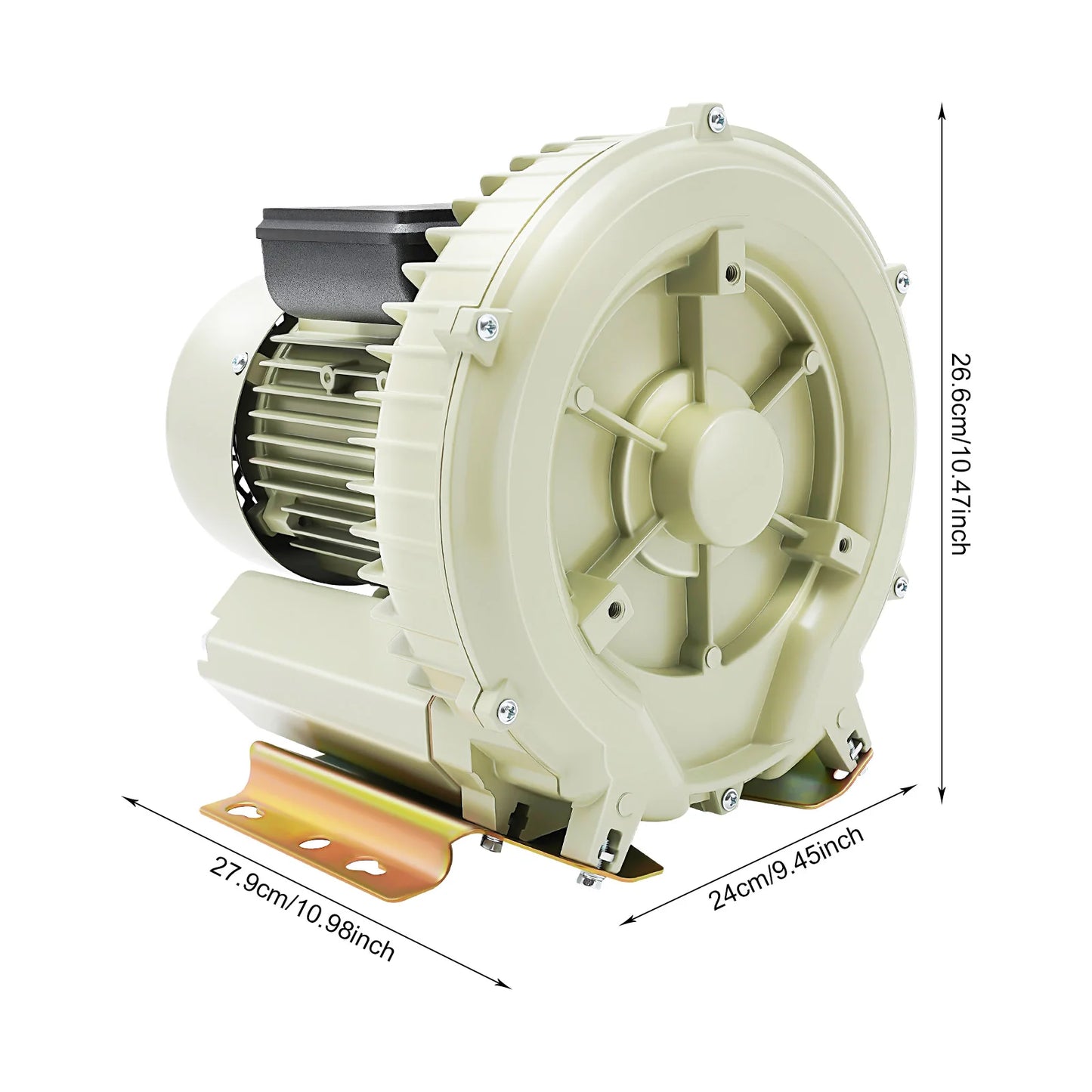 Vortex Air Blower Vortex Fan Oxygen Supply Air Pump Turbine Aquarium Fish High Pressure Blower Fan Oxygen Aerator 110V 370W