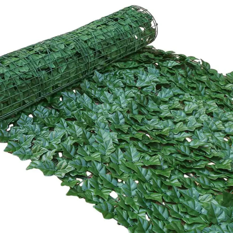 Artificial Leaf Privacy Fence Roll Wall Landscaping Fence Privacy Fence Screen Outdoor Garden Backyard Balcony Green Basket Deco