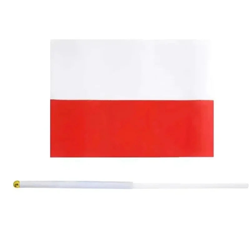 Polish Flag 7L egygold Flag Accessories 12 * 24cm OSCAM European Handheld Flag Pendant