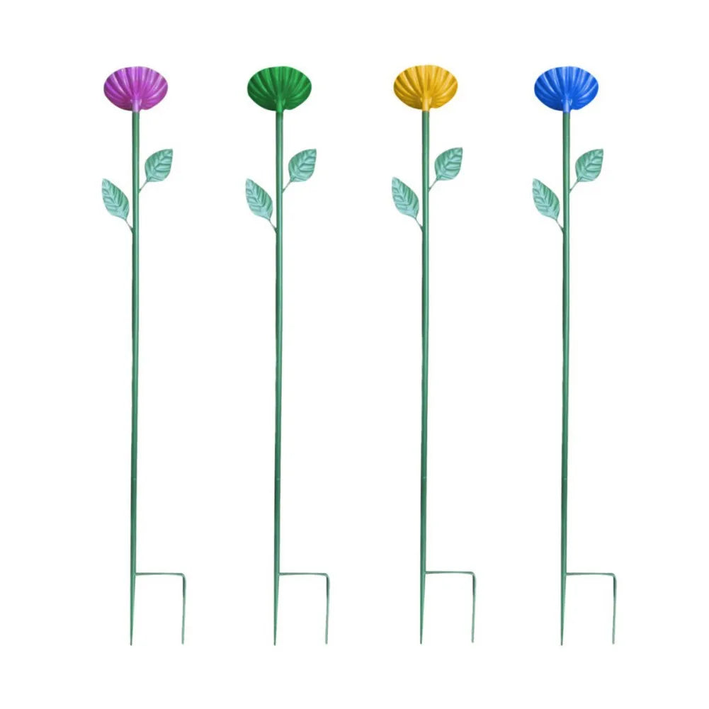 4PCS Mix Color Standing Bird Feeder Outdoor Backyard Bird Standing Bowl Tray Squirrel Proof Hummingbird Bee Outside Bird Feeder