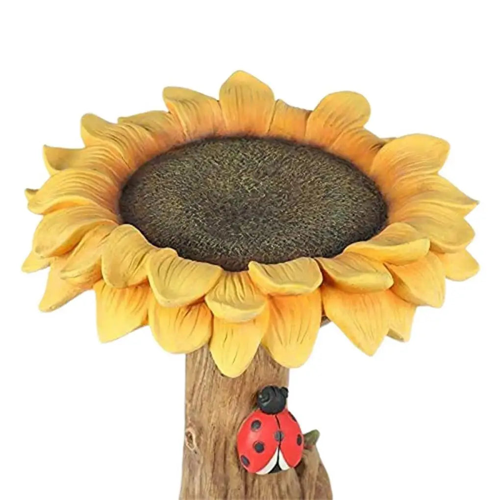 Resin Bird Feeder Bath Garden Ornament Waterproof Birds Decoration Pet Supplies Indoor Home Crafts Decor Statue