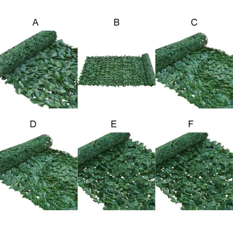 Artificial Leaf Privacy Fence Roll Wall Landscaping Fence Privacy Fence Screen Outdoor Garden Backyard Balcony Green Basket Deco