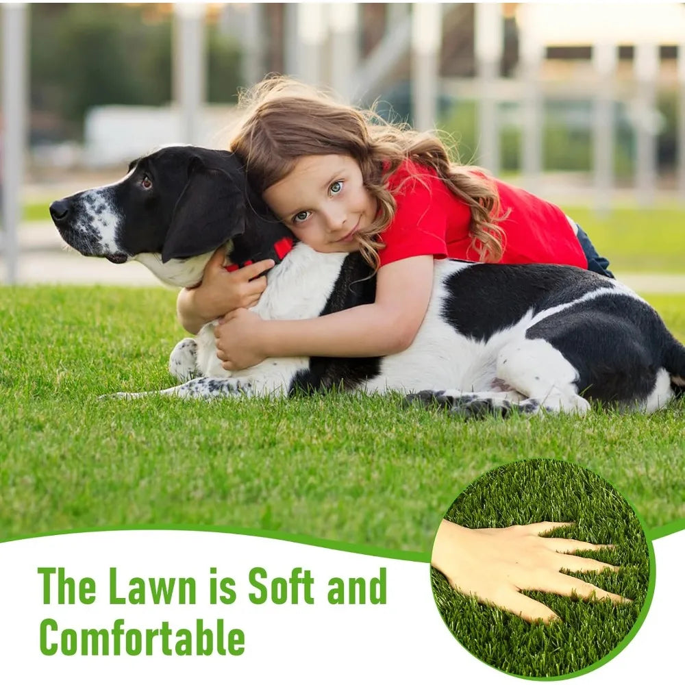 5x8 Ft Realistic Artificial Turf Grass Rug, Indoor Outdoor Garden Lawn Landscape Patios Decoration, Artificial Lawn