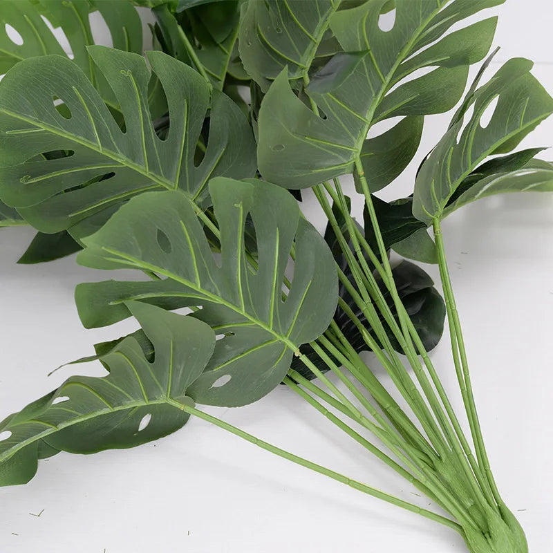 Artificial Monstera Green Plants Walk-Free Outdoor Living Room Bedroom Dress, Christmas Halloween, Holiday Decoration Gifts