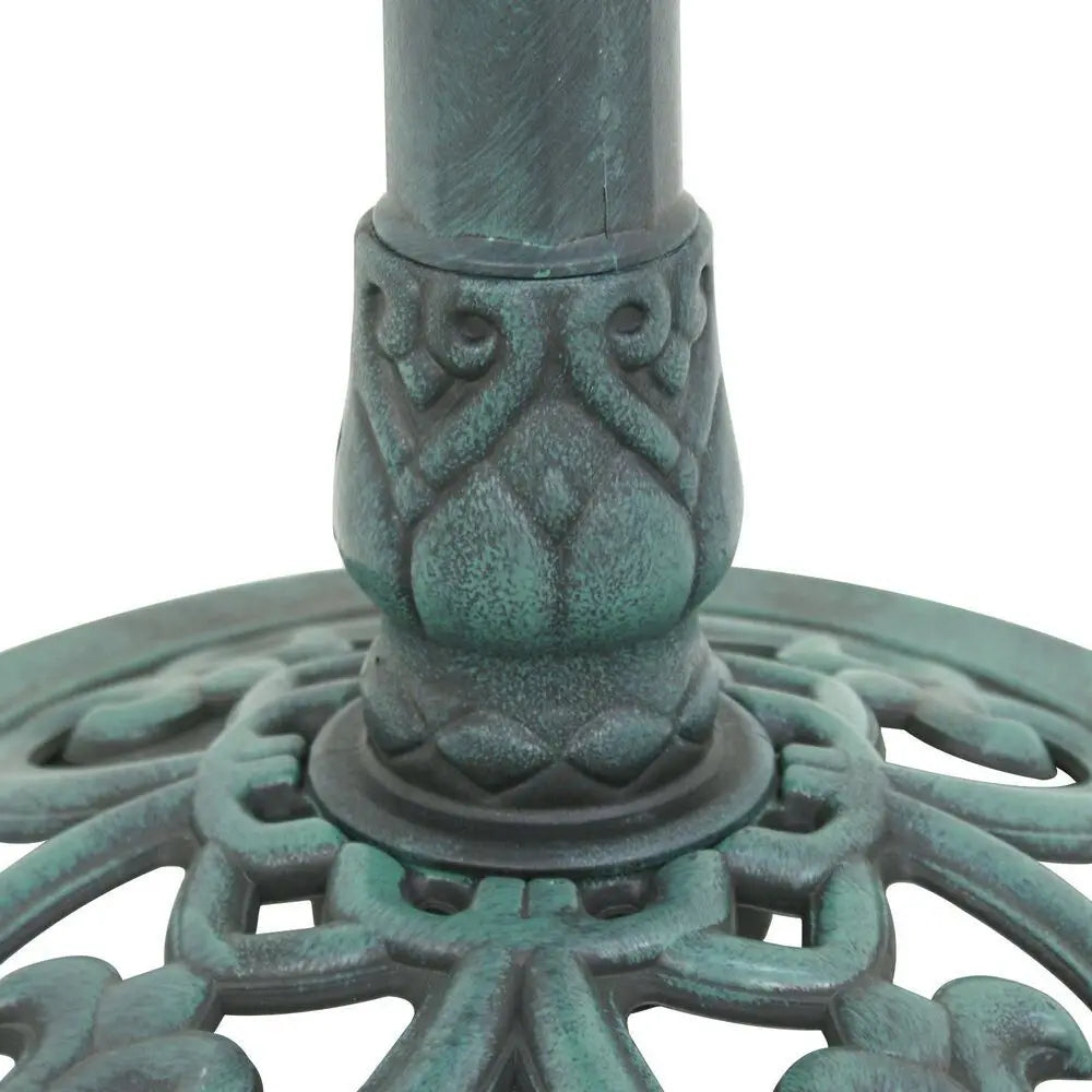 Luxury Bird Bath Assembled Verdigris Bird Feeder Outdoor Garden Backyard