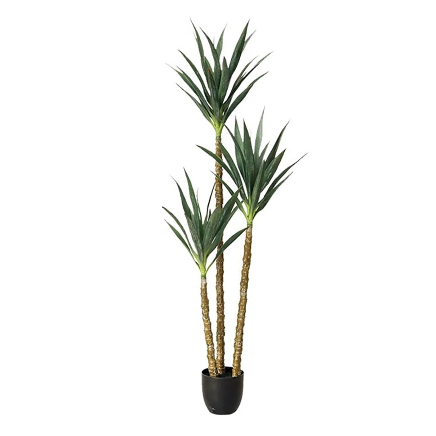 Artificial Tree 160cm Faux Agave Plant With 3 Trunks Tall Faux Plant Garden Artificial Tree For Home Office Decor Indoor Outdoor