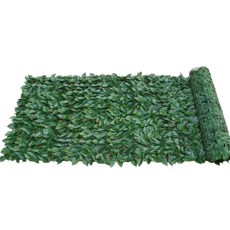 Artificial Leaf Privacy Fence Roll Wall Landscaping Fence Privacy Fence Screen Outdoor Garden Backyard Balcony Green Basket Deco