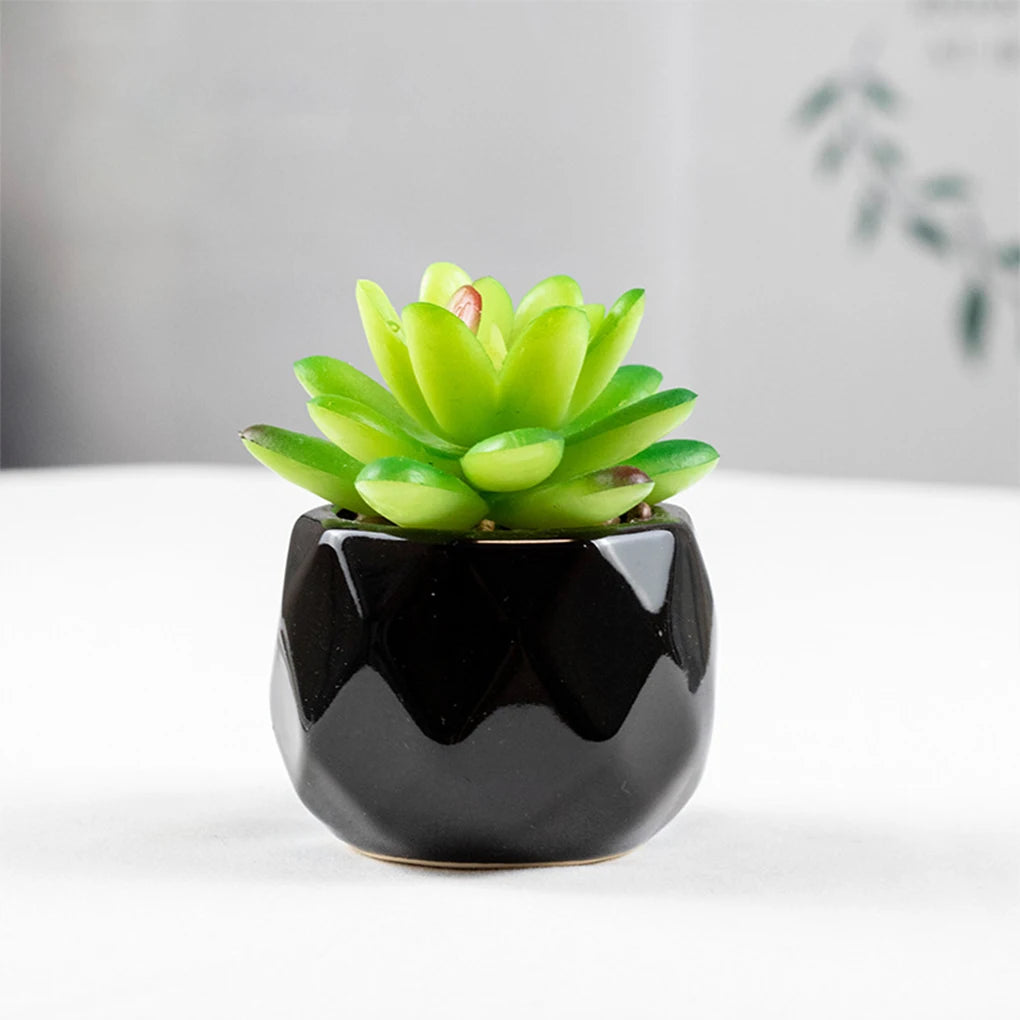 4pcs Balcony Decoration With Artificial Succulents Realistic And Durable Artificial Succulent Plants