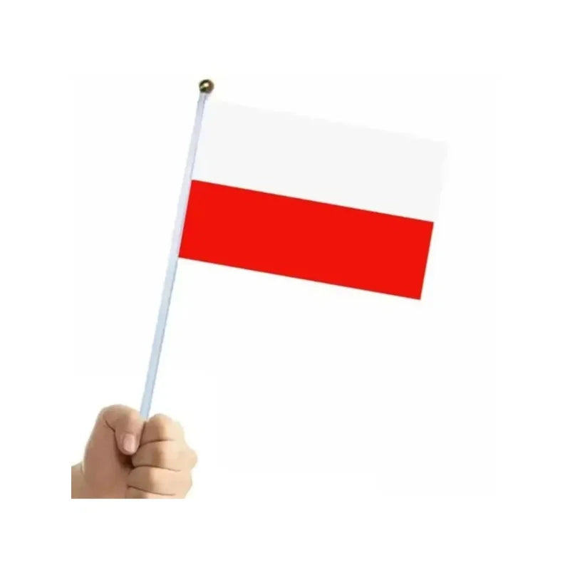 Polish Flag 7L egygold Flag Accessories 12 * 24cm OSCAM European Handheld Flag Pendant