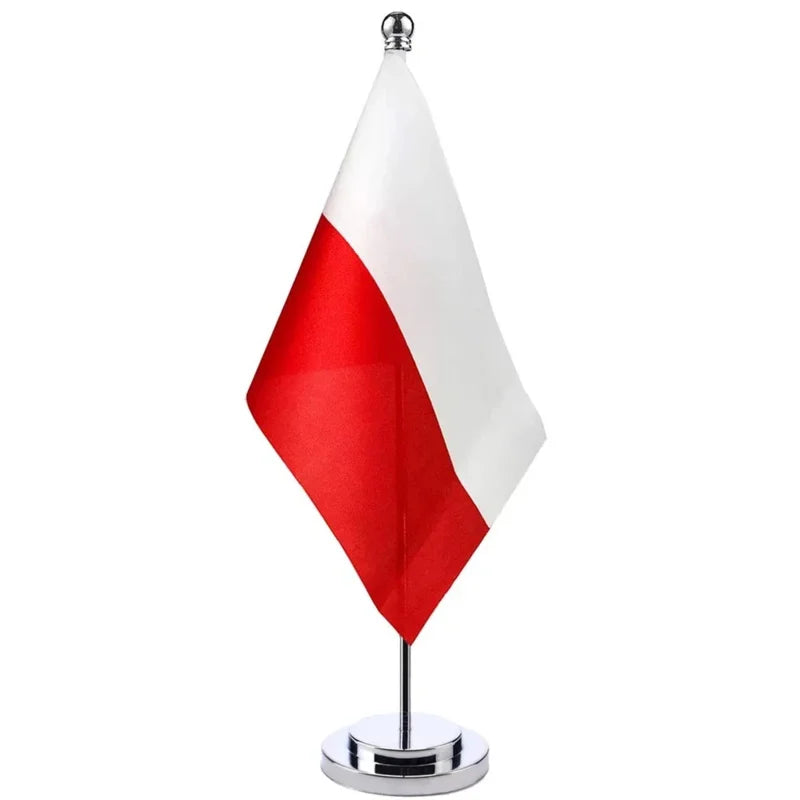 Polish Flag 7L egygold Flag Accessories 12 * 24cm OSCAM European Handheld Flag Pendant
