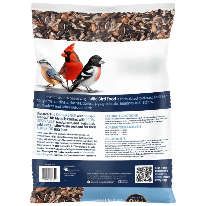 1-Pack Fruit and Nut Seed Mix, Nutrient-Rich Formula for Outdoor Feeders, 5 Pound Bag, Bird Seed Mix, Wildlife Feeding, Balanced Diet, Attractive Blend, Seed And Fruit Mix, Highprotein Mix, Nutritious Blend, Feeder Food, Gard