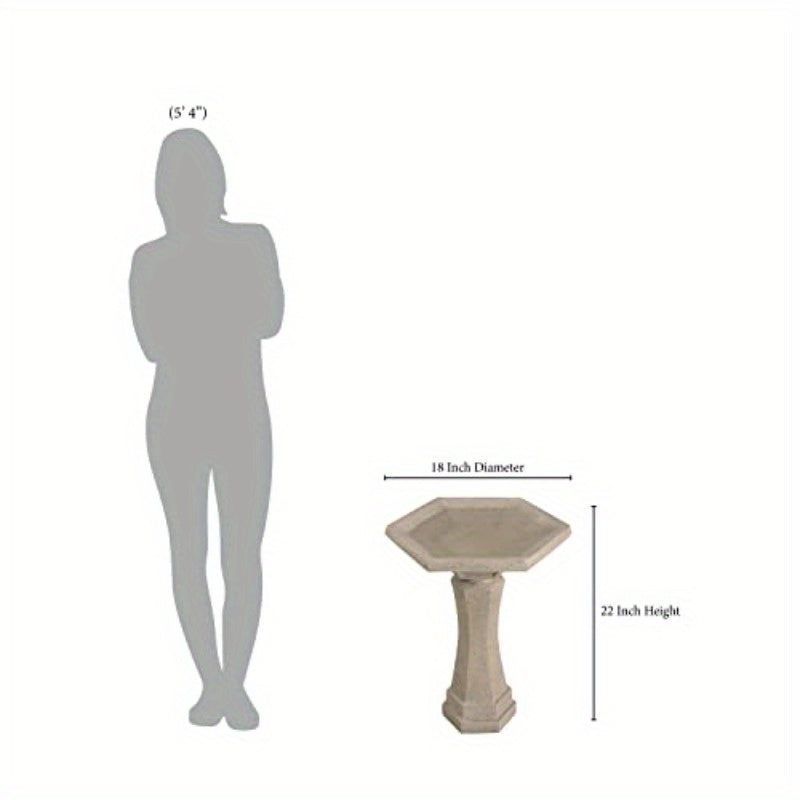 Kenroy Home 51150BRZ Iverson Birdbath Column Base - Bronze Finish, Durable Silicone Bird Bath for Garden, Patio, or Indoor Decor, Decorative Bird Bath, Patio Decoration, Classic Design, Textured Surface