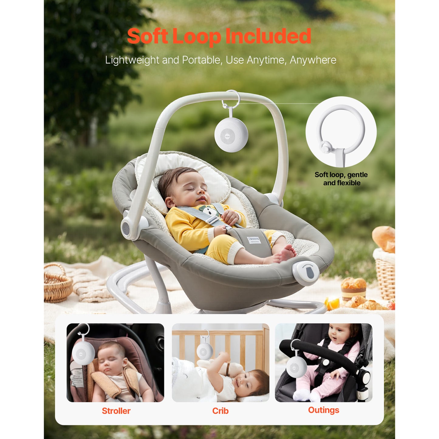 VEVOR Sound Machine 21 / 30 Soothing Sleep Sounds 3-in-1 White Noise Sound Machine