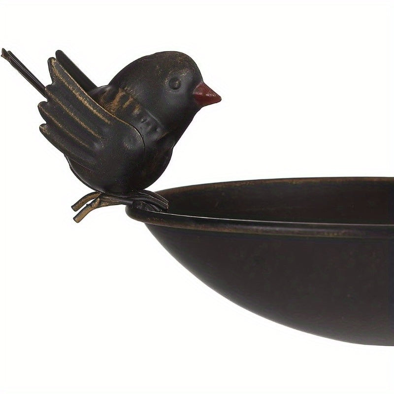 Antique Cast Iron Faucet Hanging Bird Bath Outdoor Bird Bath Bird Feeder Seed Tray Garden Yard Decor