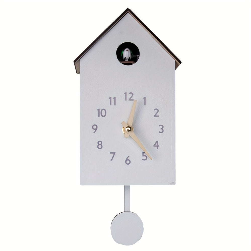 Cuckoo Clocks for Bedroom Decor with Night Mode, Singing Bird, European Forest Style Home Wall Clock, Mini Cuckoo Clock, Clocks for Living Room, Cuckoo Clock with Sound, Wall Clock Living Room, Cuckoo Wall Clock