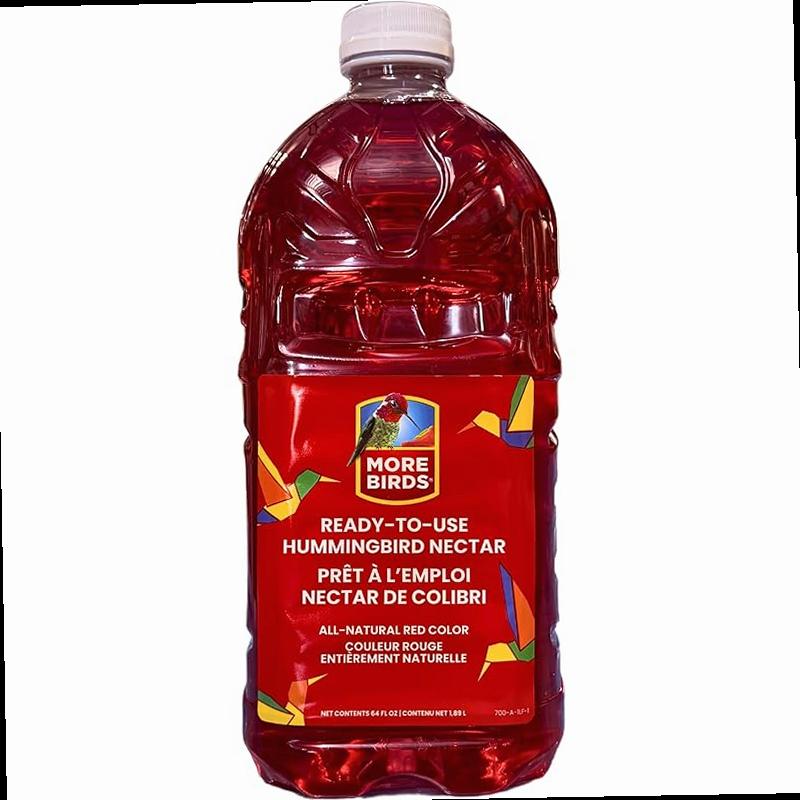 More Birds Premium Hummingbird Nectar 64 Ounces