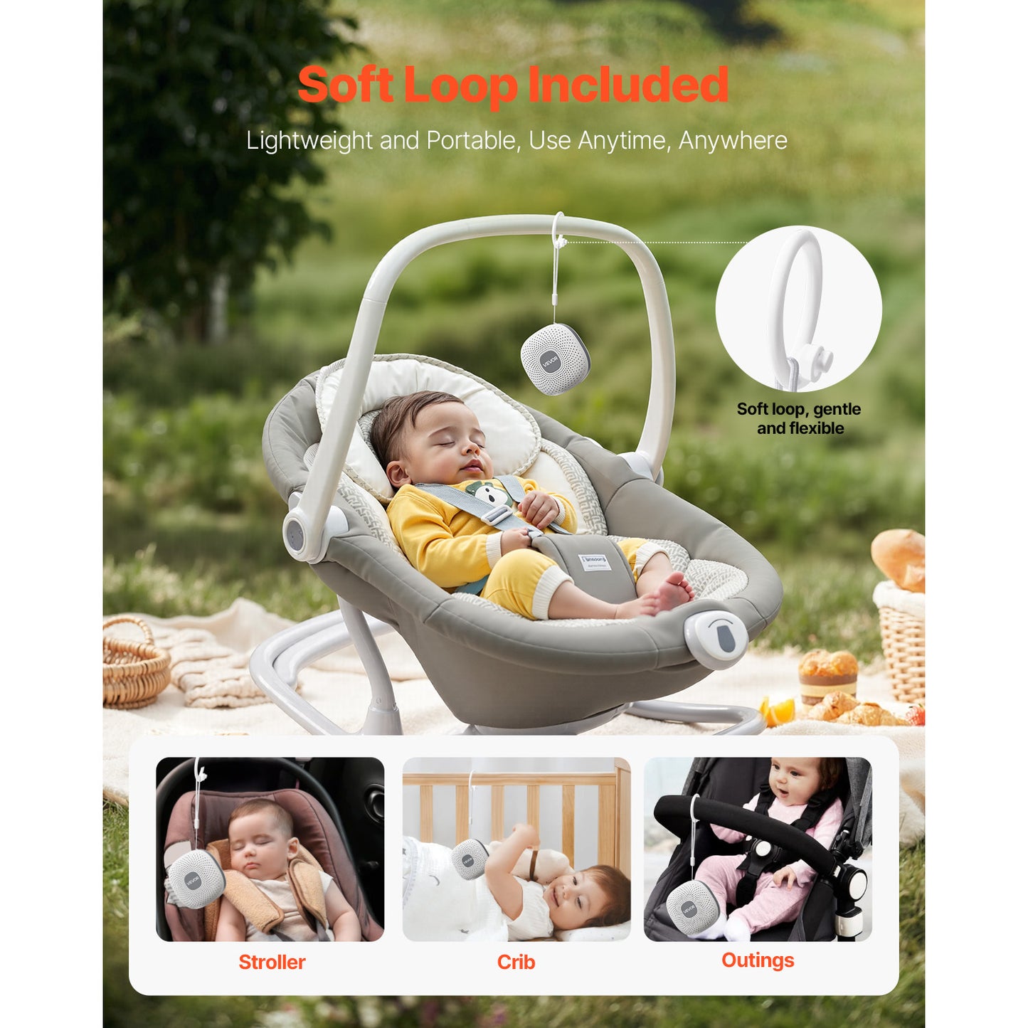 VEVOR Sound Machine 21 / 30 Soothing Sleep Sounds 3-in-1 White Noise Sound Machine
