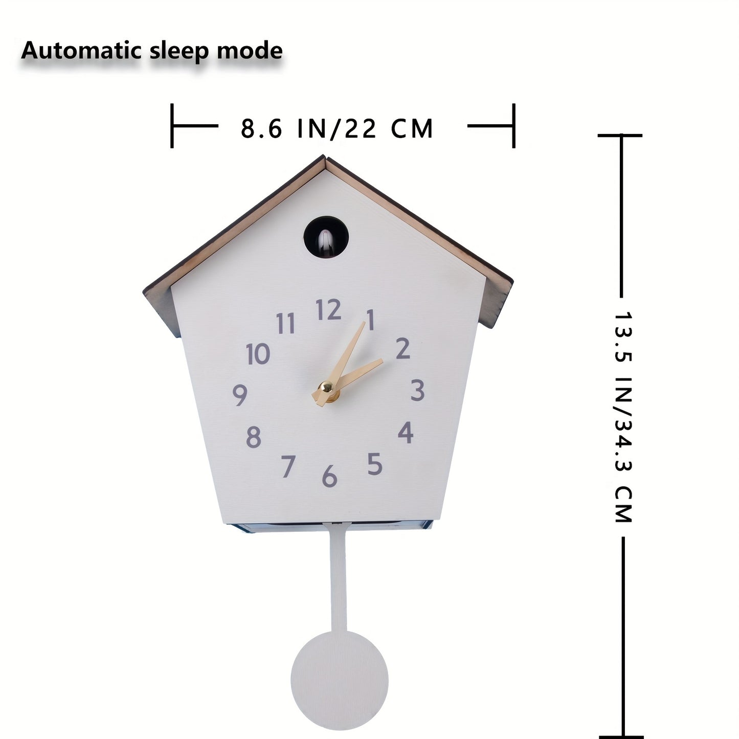Cuckoo Clocks for Bedroom Decor with Night Mode, Singing Bird, European Forest Style Home Wall Clock, Mini Cuckoo Clock, Clocks for Living Room, Cuckoo Clock with Sound, Wall Clock Living Room, Cuckoo Wall Clock