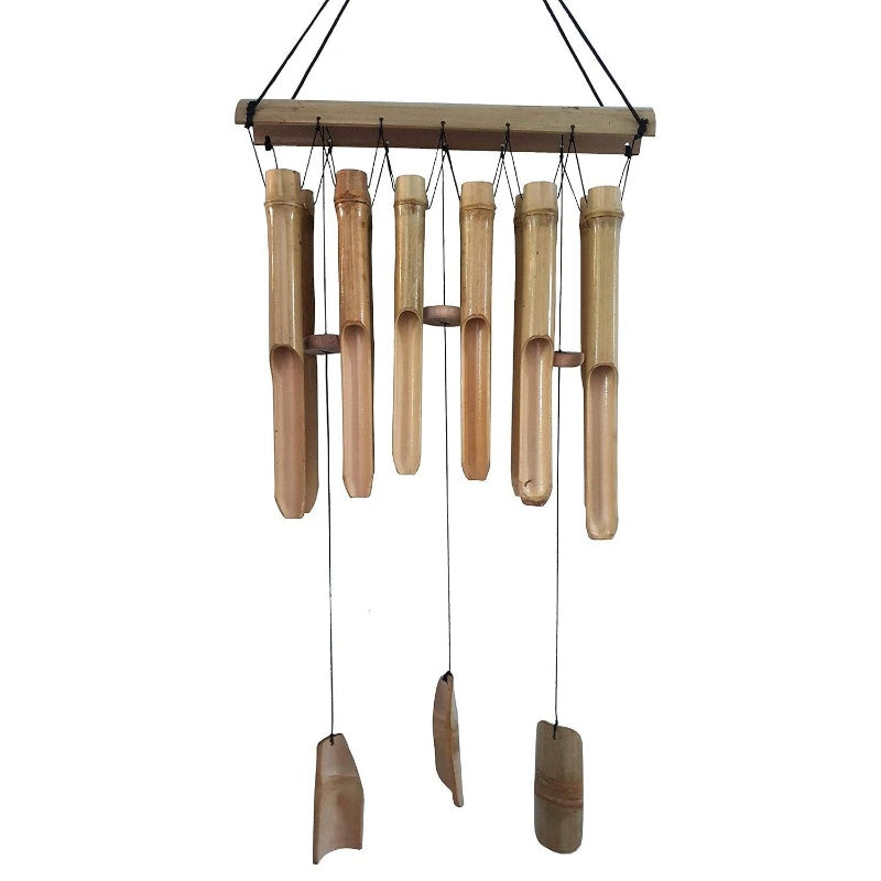 Handmade Large 34-Inch Wind Chimes with 12-Tube Double Row - Natural Soothing Sound Outdoor/ Wind- Musical Instrument, Garden & Patio Dcor, Durable Wind Chime Tower for Home,, Balcony (No Needed)