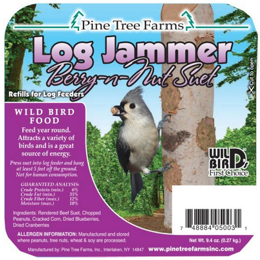 212 MAIN 5003 9.4 oz MP12 Log Jammer Fruit N Berry Suet Plug - 3 per Set - Pack of 12