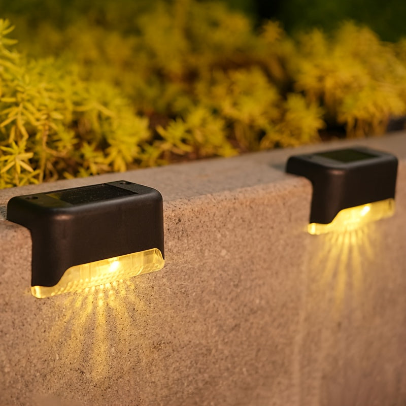 32/28/18pcs Set Of Solar Step Lights, Outdoor Step Lights, IP44 LED Solar Lights, Suitable for Outdoor Stairs, Steps, Fences, Terraces, Yards, Railings, Gardens, Backyards And Paths