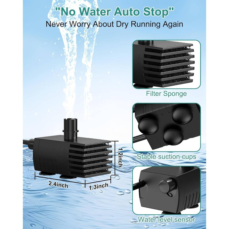 Solar-Powered (Battery-Powered, No Electricity Needed) Outdoor Bird Bath Fountain with 10 Adjustable Nozzles - Self-Cleaning Water Feature, Realistic Granite Rock Design, Durable Resin Construction, Easy Installation with Sta