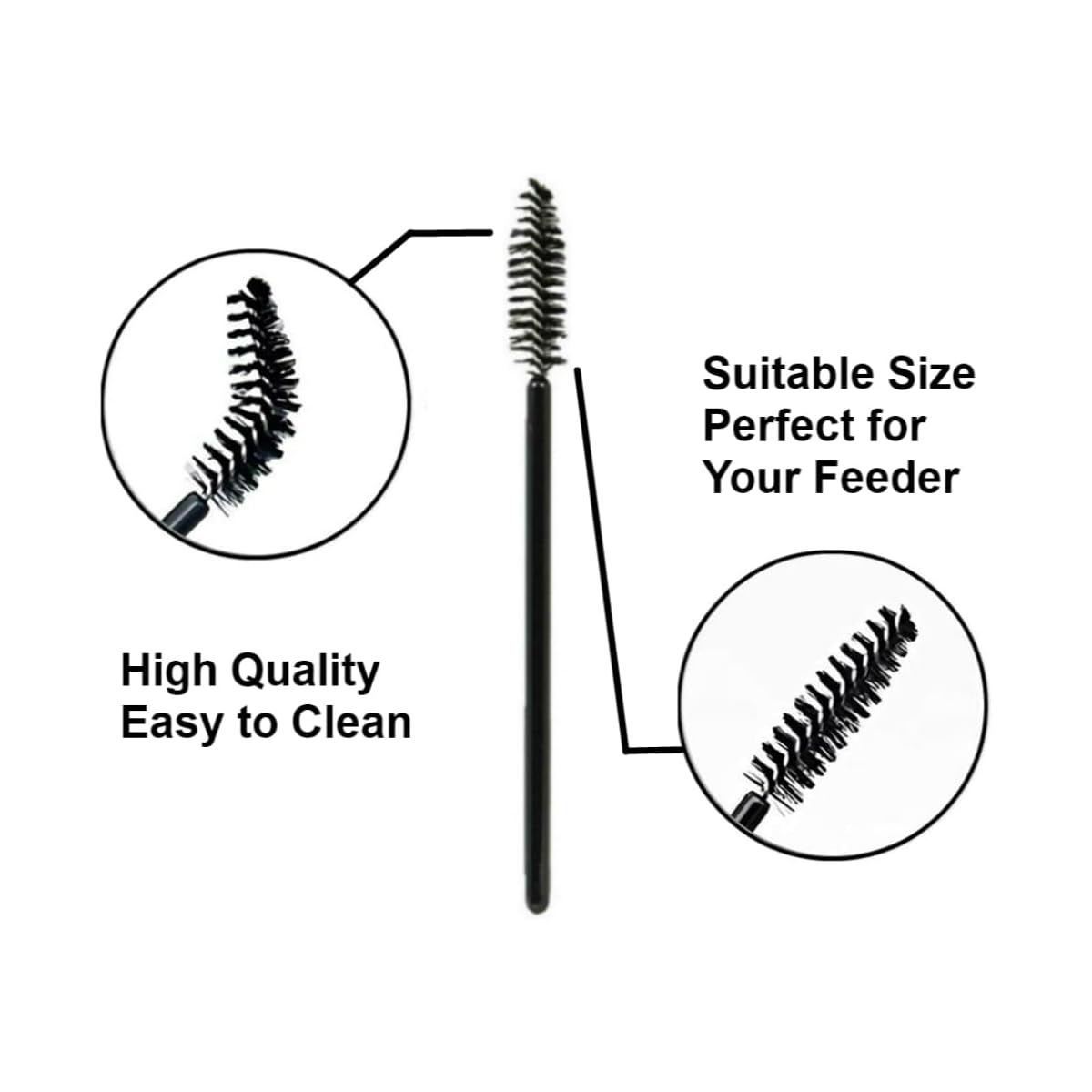 Hummingbird Feeder Replacement Bottom Base Replacement Part Includes Red Plastic Base Metal Top and Brushes (Silvery-1),  Functional Feeder Setup, Durable Feeder Components, Longlasting Parts, Feeder Repair Kit, Wildlife Love