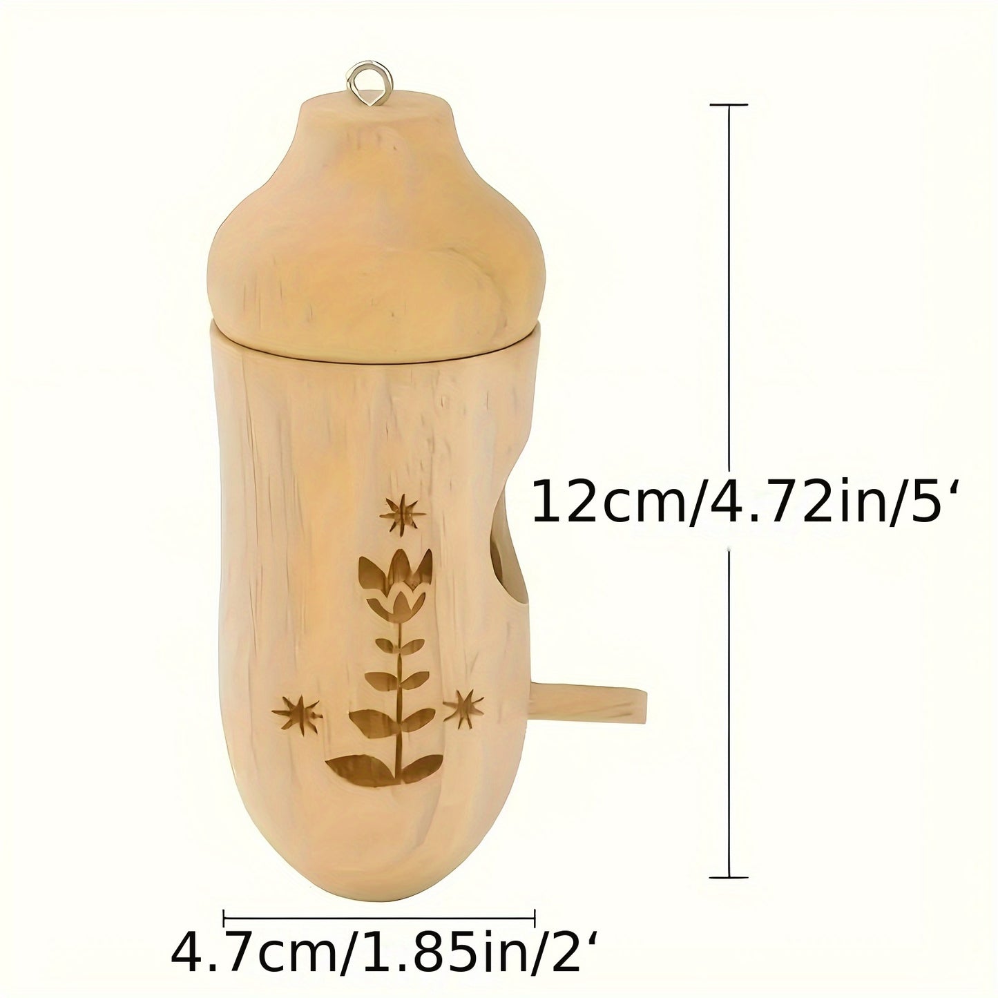 3pcs Natural Wooden Hummingbird House, Outdoor Garden Hummingbird Nest, Bird Feeder - Ideal for Outdoor Hanging, Gardening Gifts Home Decor - Perfect Gift for Bird Lovers