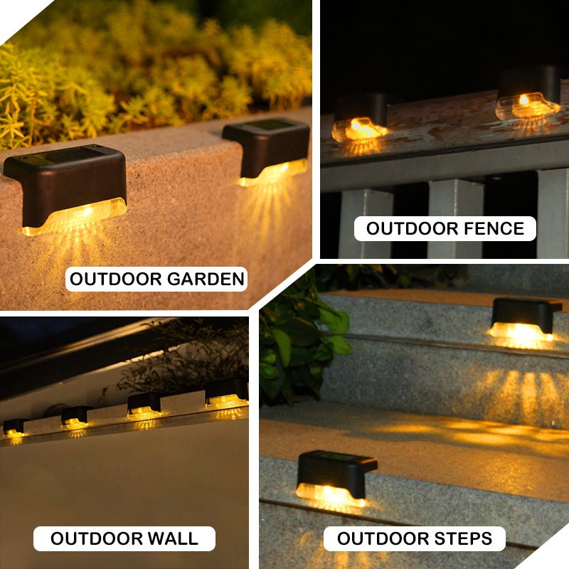 32/28/18pcs Set Of Solar Step Lights, Outdoor Step Lights, IP44 LED Solar Lights, Suitable for Outdoor Stairs, Steps, Fences, Terraces, Yards, Railings, Gardens, Backyards And Paths