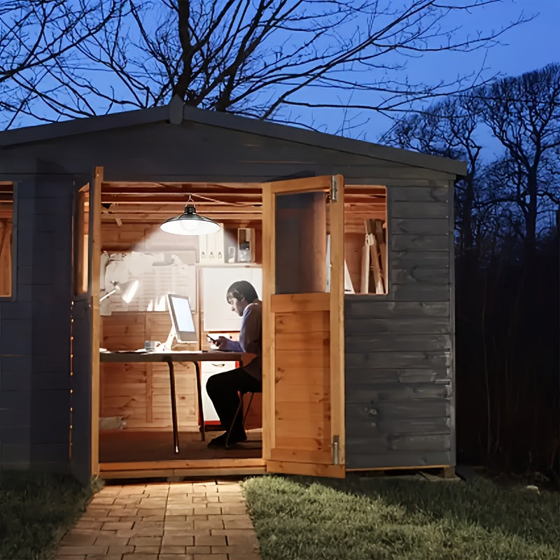 Solar Pendant Light(1 Tray 2), Upgraded Motion Sensor Light, Indoor Dimmable, With Remote Control, 3000K/4500K/6000K, 16.4-foot Cable, Outdoor Light With Remote Control, Suitable For Gardens, Terraces, Balconies, Shacks, Cour