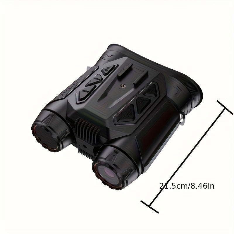 4K Night Vision Binoculars with 16X Digital Zoom, Supporting Photo And Video Recording. 2.4in Screen, 7-Level IR Adjustable, 3000mAh Battery (5-6 Hours), 32GB TF Card, WiFi, Altitude, Barometer, E-Compass - Handheld, Helmet &