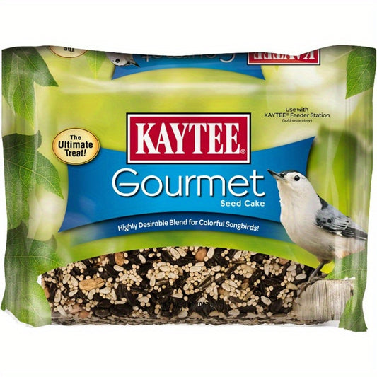 Wild Bird Gourmet Seed Cake for Cardinals Chickadees Juncos Titmice Woodpeckers and More 2 Pounds