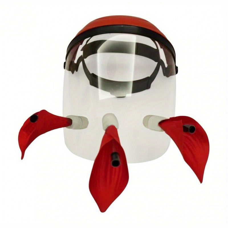 Hummingbird Feeder Hat - Helmet-Style Design with Spill-Proof Ports for Outdoor Birdwatching, Hands-Free & Lightweight, 10.24*11.02inch